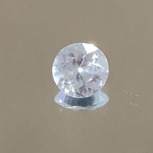 Loose white zircon gemstone